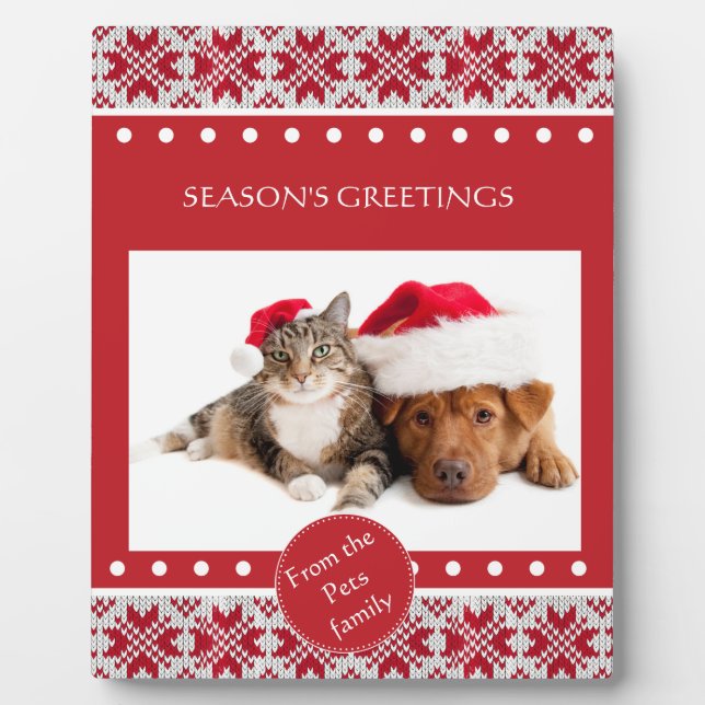 Knitted Christmas Plaque (Front)