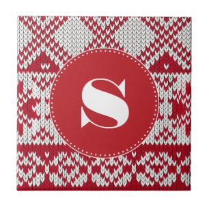 Knitted Christmas Tile