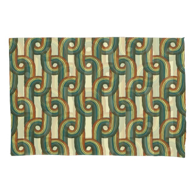 Knitted colours: hand-drawn seamless pattern. pillowcase (Front)