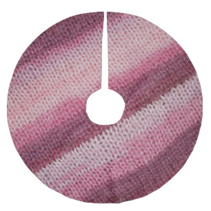Knitted fabric texture, purple-pink abstract. brushed polyester tree skirt