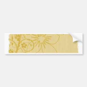 Knitted Flower Design Bumper Sticker