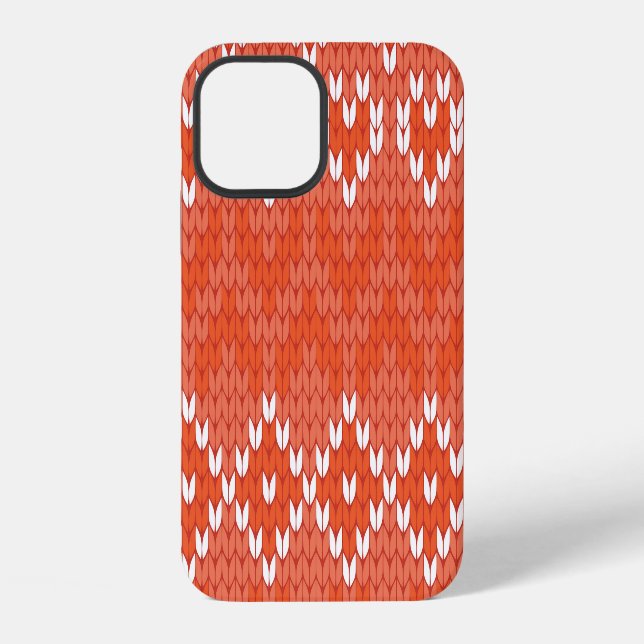 Knitted geometric, seamless pattern iPhone case (Back)
