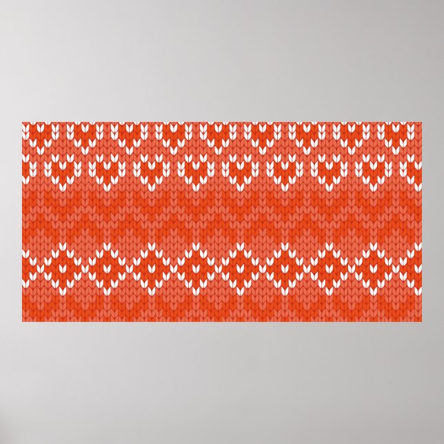 knitted geometric seamless pattern poster (Front)