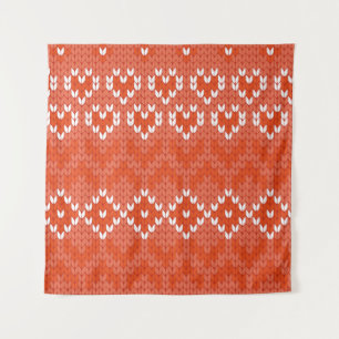 knitted geometric seamless pattern tapestry