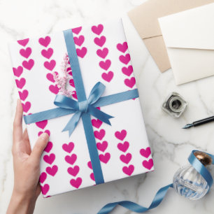 Knitted Hearts. Wrapping Paper