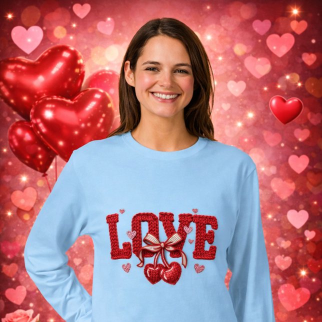 Knitted Love Womens Tshirt  (Creator Uploaded)