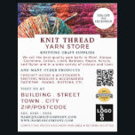 Knitted Material, Knitting Store, Yarn Store Flyer<br><div class="desc">Knitted Material,  Knitting Store,  Yarn Store Advertising Flyers By The Business Card Store.</div>