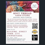 Knitted Material, Knitting Store, Yarn Store Flyer<br><div class="desc">Knitted Material,  Knitting Store,  Yarn Store Advertising Flyers By The Business Card Store.</div>