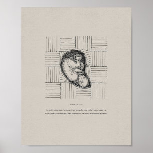 Knitted Me in My Mother's Womb - Psalm 139 Poster