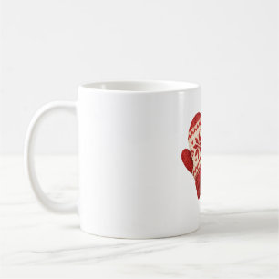Knitted Mittens and Pinecones Coffee Mug