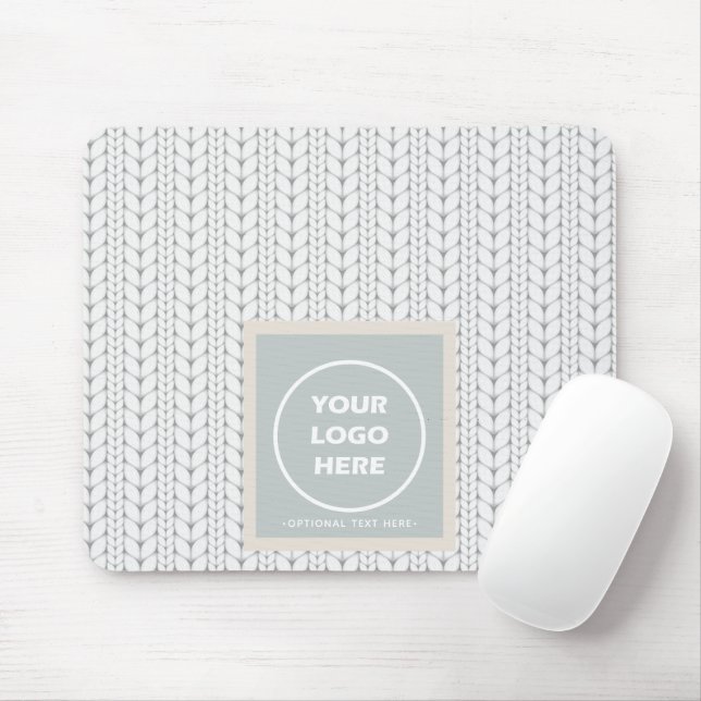 Knitted Pattern Modern Professional Logo Mouse Mat (With Mouse)