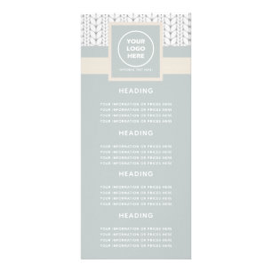 Knitted Pattern Modern Professional Logo Rack Card