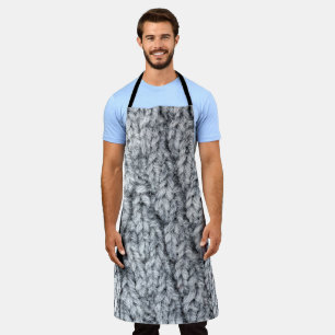 knitted pattern texture apron