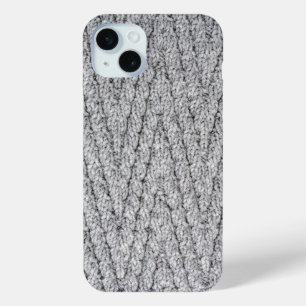 knitted pattern texture iPhone 15 mini case