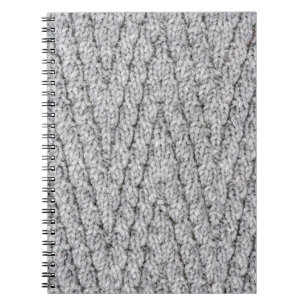 knitted pattern texture notebook