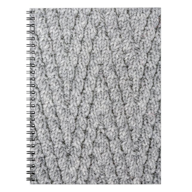 knitted pattern texture notebook (Front)