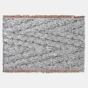 knitted pattern texture throw blanket