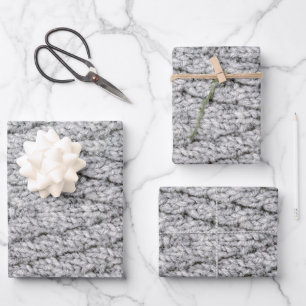 knitted pattern texture wrapping paper sheet