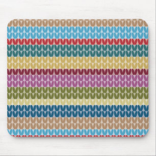 Knitted Style Striped Mouse Mat