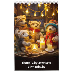 Knitted Teddy Adventures – 2026 Calendar
