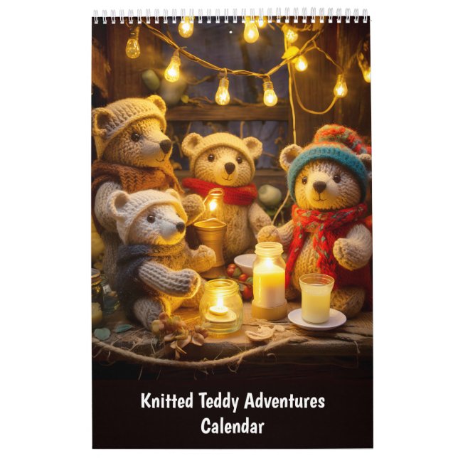 Knitted Teddy Adventures – Calendar (Cover)