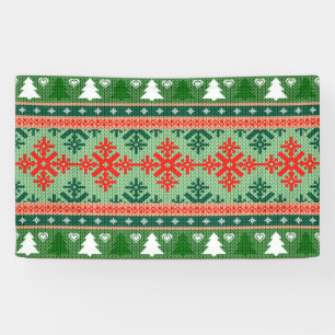 knitted ugly Christmas sweater Banner