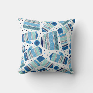 Knitted Winterwear: Cosy Seamless Pattern. Cushion