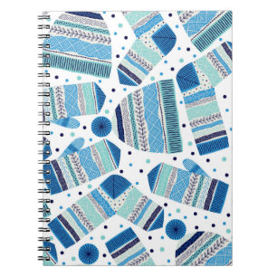 Knitted Winterwear: Cosy Seamless Pattern. Notebook