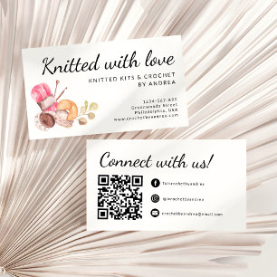 Knitted with Love Handmade Yarn Crochet Business Card