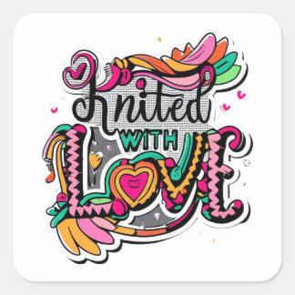 Knitted with Love Sticker - Handmade Affection for