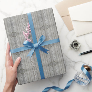 "Knitted" Wrapping Paper
