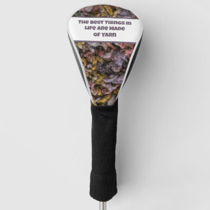 Knitter Crochet Crafty Colourful Love Yarn Golf Head Cover