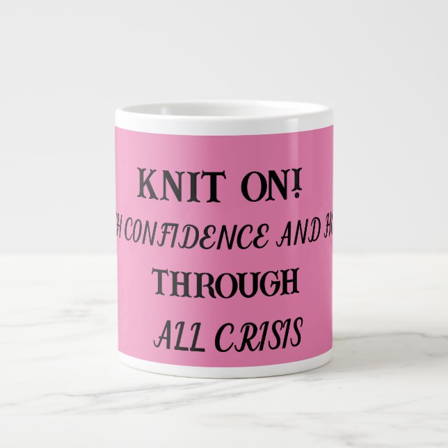 Knitters coffee mug (Front)