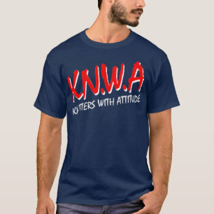 Knitters With Attitude Funny Cross Stitch T-Shirt
