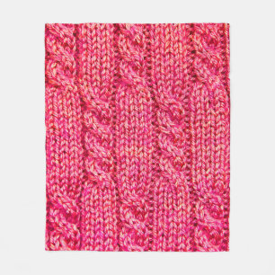 Knitting_015_by_JAMFoto Fleece Blanket