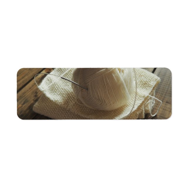 Knitting a Scarf with Soft Wool Yarn (Front)