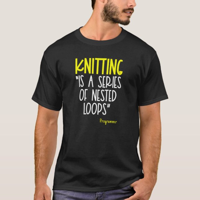 Knitting A Series of Nested Loops Knitting or Croc T-Shirt (Front)