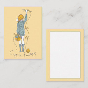 Knitting Addict Card