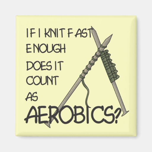 Image of Knitting Aerobics Magnet