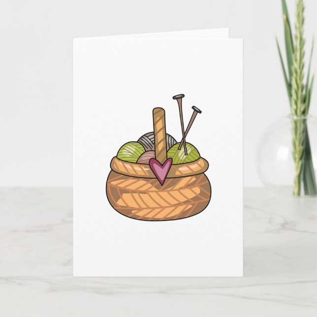 KNITTING BASKET CARD (Front)