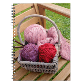 Knitting basket notebook