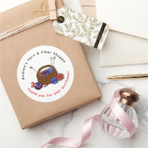 Knitting Basket Yarn Shop Thank You Customer