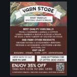 Knitting Bundle, Knitting Store, Yarn Store Flyer<br><div class="desc">Knitting Bundle,  Knitting Store,  Yarn Store Advertising Flyer by The Business Card Store.</div>