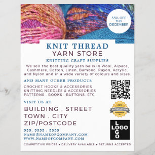 Knitting Bundles, Knitting Store, Yarn Store Flyer