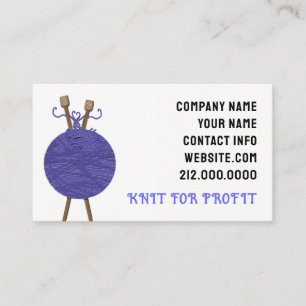 Knitting Business Business Card