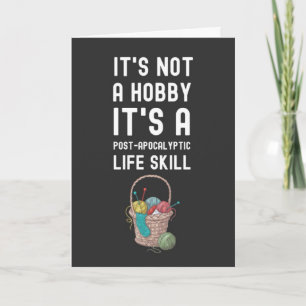 Knitting Cards Crochet Elegant Craft For Her