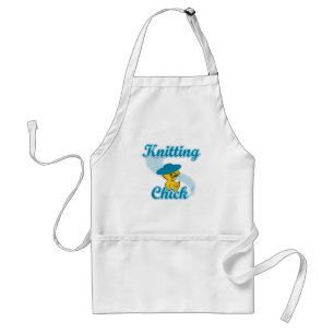 Knitting Chick #3 Standard Apron