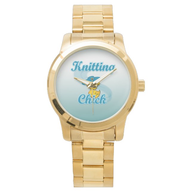 Knitting Chick #3 Watch (Front)