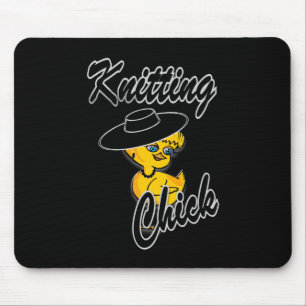 Knitting Chick #4 Mouse Mat