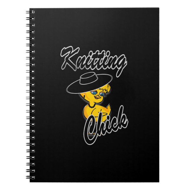 Knitting Chick #4 Notebook (Front)